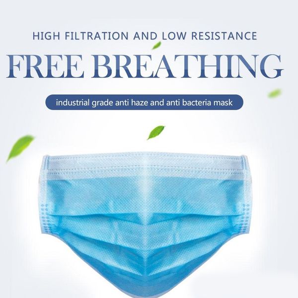 50pcs/lot disposable face mask dustproof face dust protective thick 3-layer blue masks dhl ing
50pcs/lot disposable face mask dustproof face dust protective thick 3-layer blue masks dhl ing