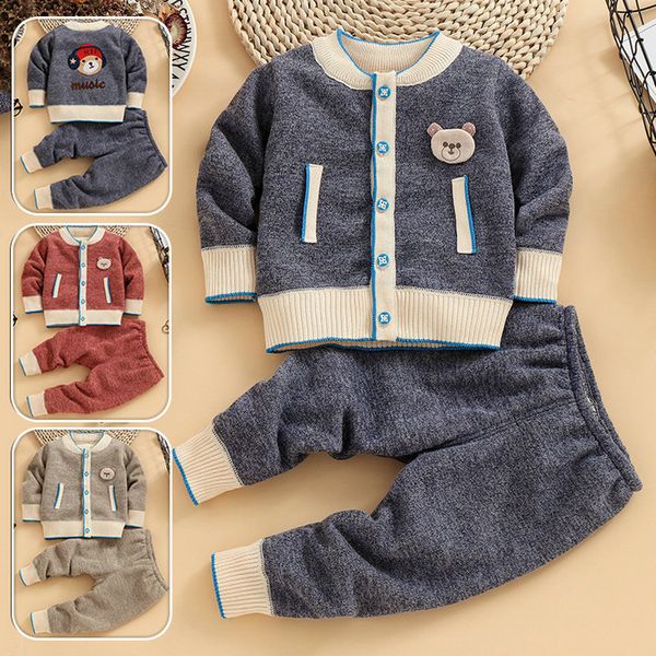 retail baby boy tracksuit infant toddle plus velvet sweater cardigan 2pcs suit set(tshirt+pant)outfits baby tracksuits kids designer clothes, White
retail baby boy tracksuit infant toddle plus velvet sweater cardigan 2pcs suit set(tshirt+pant)outfits baby tracksuits kids designer clothes, White