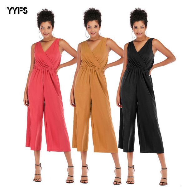 women designer casual chiffon jumpsuit summer slim wide leg pants drape sling4to84to8, Gray
women designer casual chiffon jumpsuit summer slim wide leg pants drape sling4to84to8, Gray