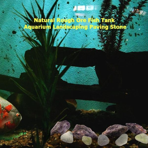 100g natural rough ore fish tank aquarium landscaping garden paving stone