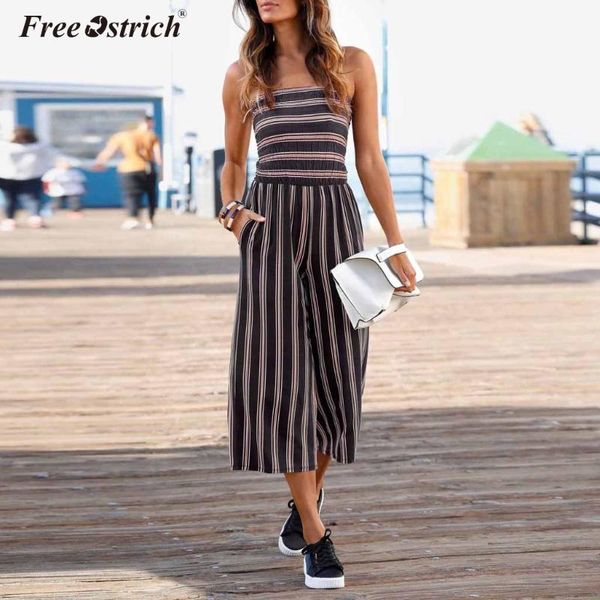 ostrich summer o neck pockets jumpsuit women sleeveless casual rompers overalls striped long pants jumpsuits n30, Black;white
ostrich summer o neck pockets jumpsuit women sleeveless casual rompers overalls striped long pants jumpsuits n30, Black;white