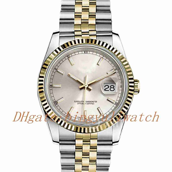date just 126233 36mm stainless steel two tone arf edition silver dial stick markers on ss/yg jubilee bracelet sa.3135 plastic box, Slivery;brown
date just 126233 36mm stainless steel two tone arf edition silver dial stick markers on ss/yg jubilee bracelet sa.3135 plastic box, Slivery;brown