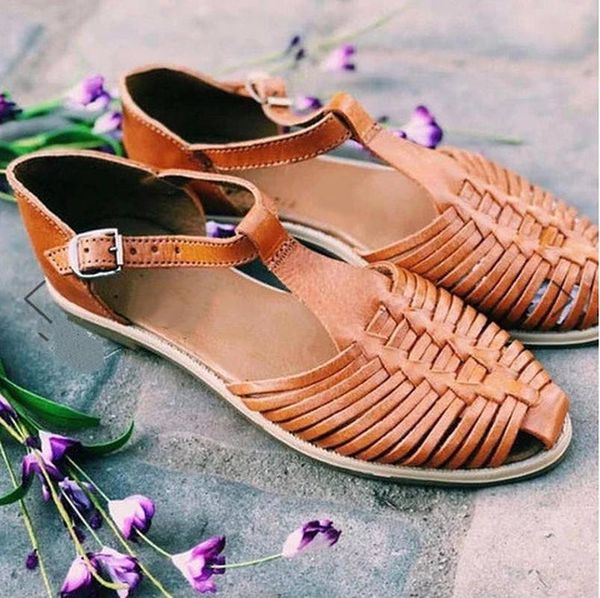 plus size 35-43 2019 new leather summer sandals womens shoes breathable flat bottom buckle, Black
plus size 35-43 2019 new leather summer sandals womens shoes breathable flat bottom buckle, Black