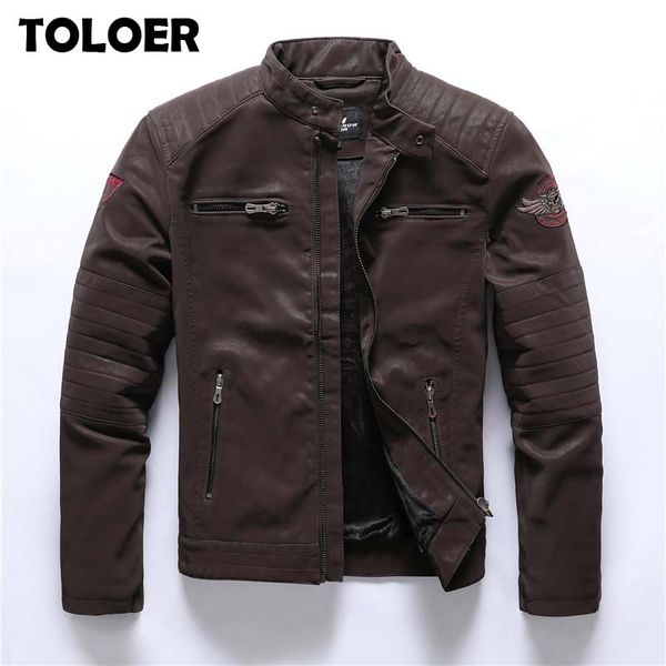 mens faux leather jacket winter fleece keep warm motorcycle pu leather jackets male multi-pocket embroidered jacket, Black
mens faux leather jacket winter fleece keep warm motorcycle pu leather jackets male multi-pocket embroidered jacket, Black