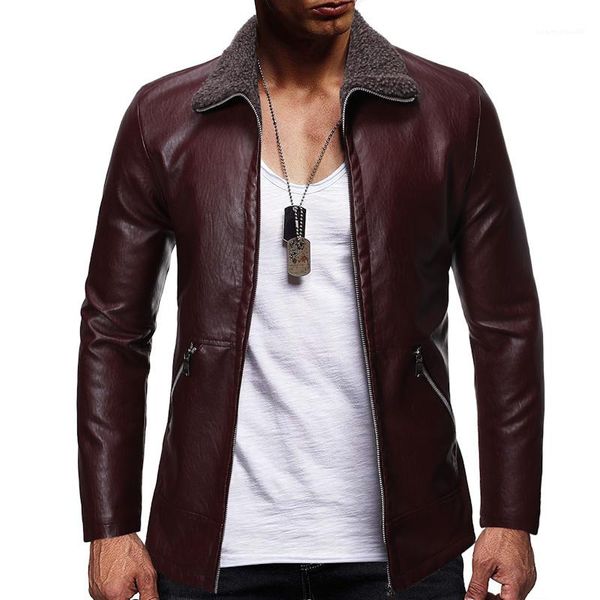 jackets solid color lapel neck punk style jacket gentlemen apparel plus size mens designer fashion leather, Black
jackets solid color lapel neck punk style jacket gentlemen apparel plus size mens designer fashion leather, Black