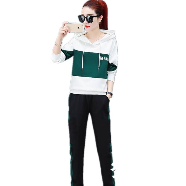 lady clothes set tracksuit fashion costumes sporting suit female hooded 2 piece set autumn new women clothing + pants 1630, White
lady clothes set tracksuit fashion costumes sporting suit female hooded 2 piece set autumn new women clothing + pants 1630, White