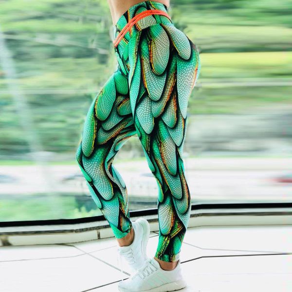new europe and america digital green wings leggings hip elastic yoga pants women 7976, Black
new europe and america digital green wings leggings hip elastic yoga pants women 7976, Black