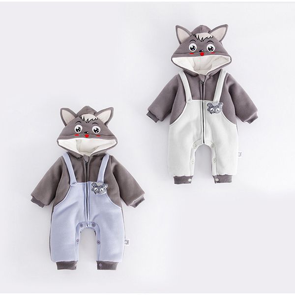 newborn baby rompers winter thickened cotton baby cartoon wolf hooded jumpsuits new spring toddler overalls onesie with zipper, Blue
newborn baby rompers winter thickened cotton baby cartoon wolf hooded jumpsuits new spring toddler overalls onesie with zipper, Blue