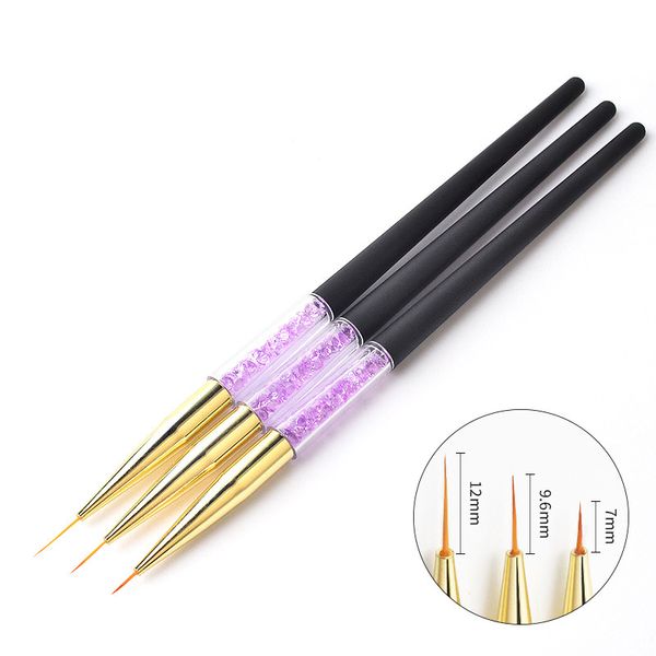 3pcs nail art liner brush wooden handle french lines stripe flower painting drawing pen manicure tool
3pcs nail art liner brush wooden handle french lines stripe flower painting drawing pen manicure tool