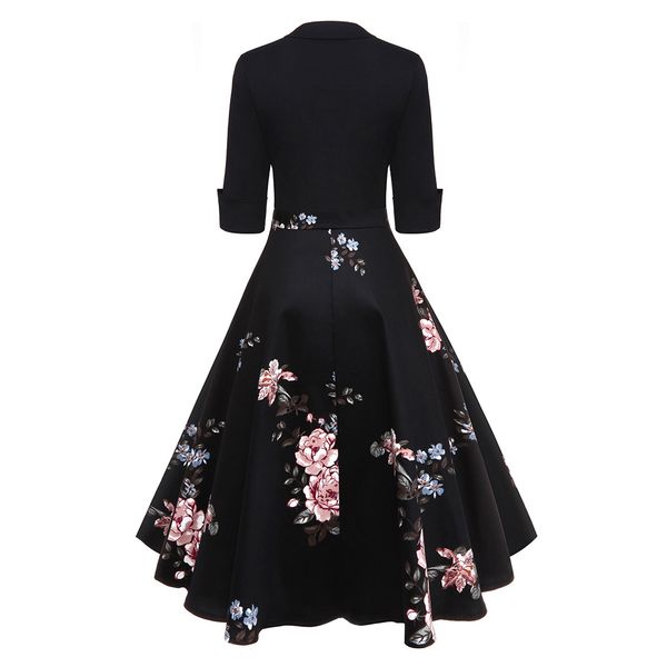 audrey hepburn vintage party dress women floral flare midi dresses winter autumn retro elegant dress vestidos robe femme, Black;gray
audrey hepburn vintage party dress women floral flare midi dresses winter autumn retro elegant dress vestidos robe femme, Black;gray