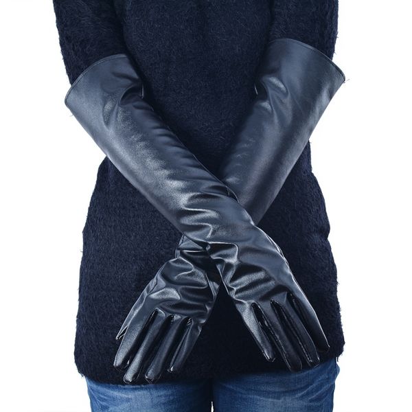women faux leather elbow gloves winter long gloves feamle warm lined finger new 2017 black red, Blue;gray
women faux leather elbow gloves winter long gloves feamle warm lined finger new 2017 black red, Blue;gray