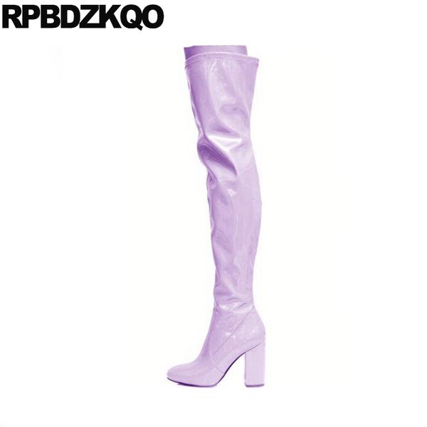 wide calf 12 44 13 45 waterproof shoes crossdresser big size purple over the knee thigh high boots for plus women chunky heel, Black
wide calf 12 44 13 45 waterproof shoes crossdresser big size purple over the knee thigh high boots for plus women chunky heel, Black