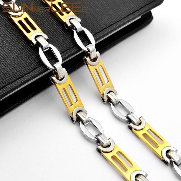 sunnerlees fashion jewelry stainless steel necklace 10mm geometric link chain silver gold color for men women gift sc108 n
sunnerlees fashion jewelry stainless steel necklace 10mm geometric link chain silver gold color for men women gift sc108 n
