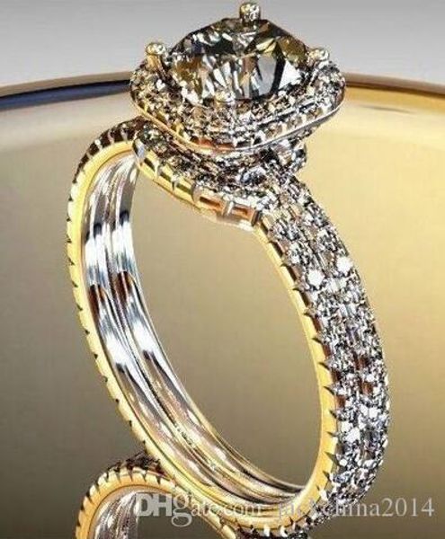 victoria wieck luxury jewelry 925 sterling silver round cut white z cz diamond party couple rings women wedding bridal ring set gift, Slivery;golden
victoria wieck luxury jewelry 925 sterling silver round cut white z cz diamond party couple rings women wedding bridal ring set gift, Slivery;golden
