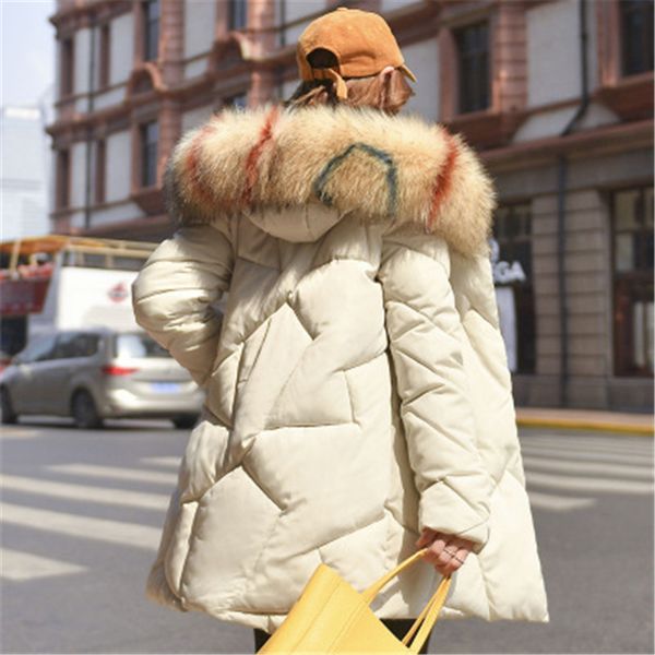 2019 long autumn winter new large fur collar cotton coat women cotton jacket fashion 3xl plus size loose outerwear female vv181, Black
2019 long autumn winter new large fur collar cotton coat women cotton jacket fashion 3xl plus size loose outerwear female vv181, Black