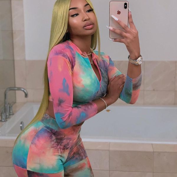 new autumn winter women two piece set outfits streetwear tie dye tracksuit matching set long sleeve crop clothes sell wholesale, White
new autumn winter women two piece set outfits streetwear tie dye tracksuit matching set long sleeve crop clothes sell wholesale, White
