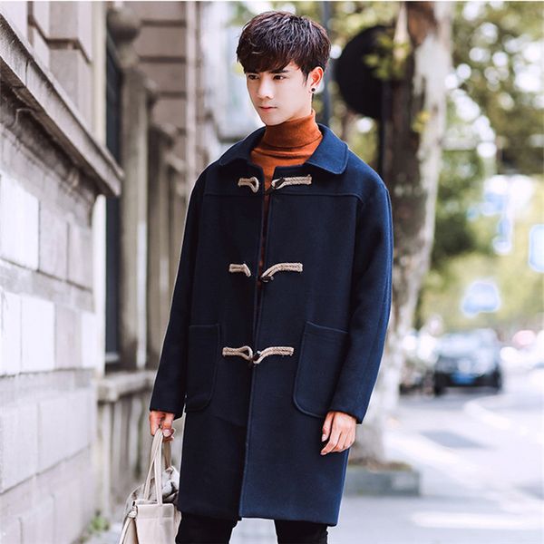 2019 loose korean style wool mens coats overcoats fashion winter dress coat mens plus size 3xl, Black
2019 loose korean style wool mens coats overcoats fashion winter dress coat mens plus size 3xl, Black