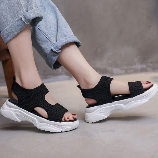 summer new thick bottom women sandals comfortable breathable mesh beach casual wedges sandals shoes women#40, Black
summer new thick bottom women sandals comfortable breathable mesh beach casual wedges sandals shoes women#40, Black
