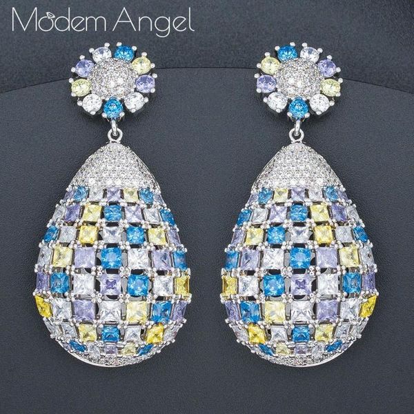 modemangel elegant water drop shaped cubic zirconia crystal bridal drop earrings wedding jewelry for brides, Silver
modemangel elegant water drop shaped cubic zirconia crystal bridal drop earrings wedding jewelry for brides, Silver