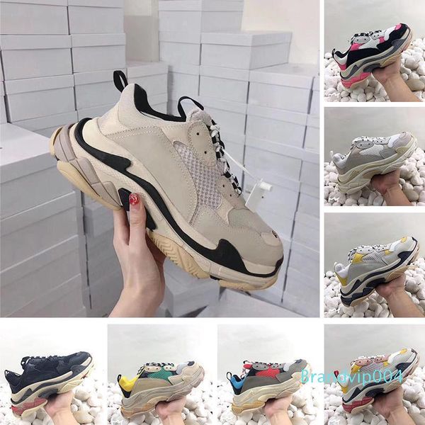 2019 fashion luxury designer triple s paris 17fw sneakers men women trainers sports casual dad shoes triple-s beige black chaussures c22
2019 fashion luxury designer triple s paris 17fw sneakers men women trainers sports casual dad shoes triple-s beige black chaussures c22