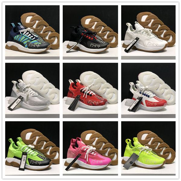 2019 new style chain reaction 2.0 men women runner snow leopard black white suede leather fashion women trainers all versace shoes a02
2019 new style chain reaction 2.0 men women runner snow leopard black white suede leather fashion women trainers all versace shoes a02