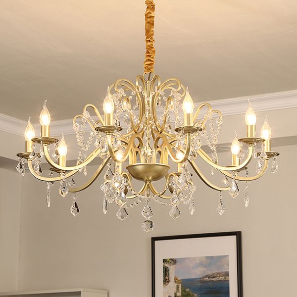 american crystal chandelier lighting living room bedroom crystal lamp modern creative iron candle chandeliers simple restaurant pendant lamp
american crystal chandelier lighting living room bedroom crystal lamp modern creative iron candle chandeliers simple restaurant pendant lamp