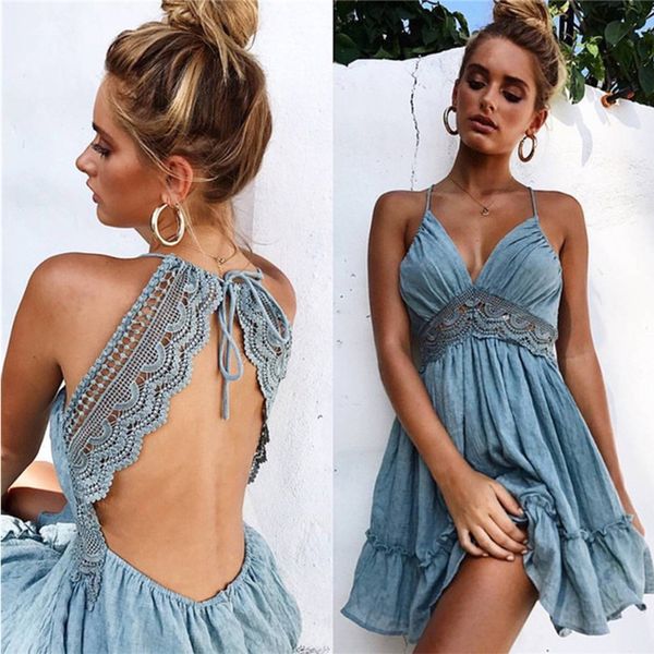 wipalo 5 color women dresses new 2019 summer lace club spaghetti strap backless party dress elegant bohemian beach sundress c19041701, Black;gray
wipalo 5 color women dresses new 2019 summer lace club spaghetti strap backless party dress elegant bohemian beach sundress c19041701, Black;gray