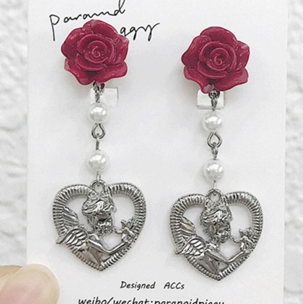 jewelry baroque style earrings flowers stud heart pendant pearl tassle earrings for women classic graceful fashion, Golden
jewelry baroque style earrings flowers stud heart pendant pearl tassle earrings for women classic graceful fashion, Golden