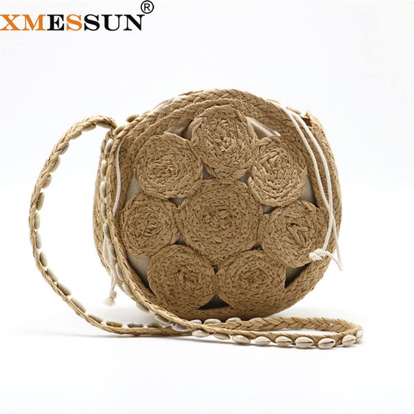 xmessun 2020 new summer women straw beach bag fashion trendy round saddle bag rattan woven shoulder messenger travel h370
xmessun 2020 new summer women straw beach bag fashion trendy round saddle bag rattan woven shoulder messenger travel h370