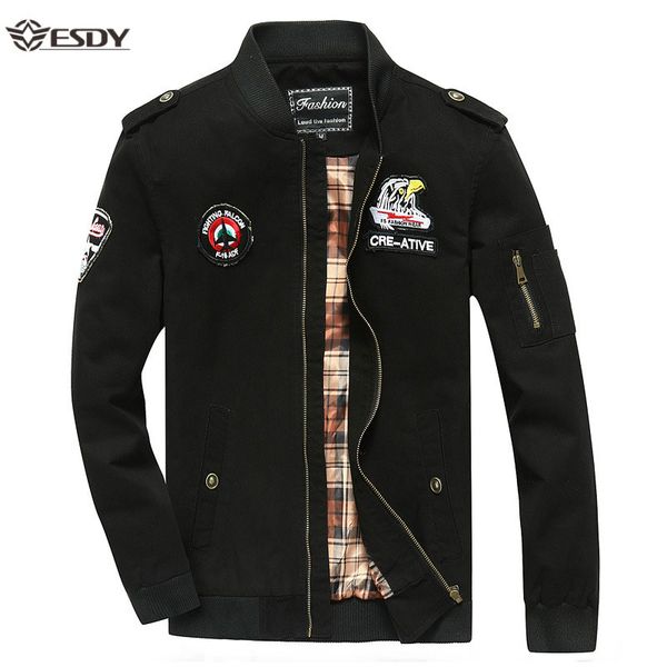 2019 cotton jackets men spring autumn casual long sleeve mens jackets slim fit men's coat streetwear plus size 5xl, Black;brown
2019 cotton jackets men spring autumn casual long sleeve mens jackets slim fit men's coat streetwear plus size 5xl, Black;brown