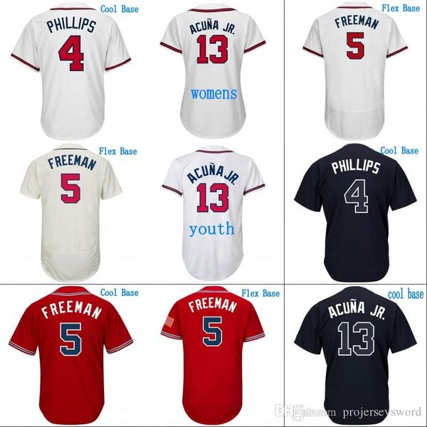 #13 Ronald Acuna Jr. Jersey 1 Ozzie Albies 4 Phillips 5 Freddie Freeman 7 Dansby Swanson 11 Ender Inciarte 18 Matt Adams Jerseys
#13 Ronald Acuna Jr. Jersey 1 Ozzie Albies 4 Phillips 5 Freddie Freeman 7 Dansby Swanson 11 Ender Inciarte 18 Matt Adams Jerseys