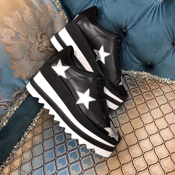 2019 Hot Sale New Color! Stella Women Star Platform Shoes Top Quality Calfskin Genuine Leather 7cm Wedge Oxfords Elyse Sneakers
2019 Hot Sale New Color! Stella Women Star Platform Shoes Top Quality Calfskin Genuine Leather 7cm Wedge Oxfords Elyse Sneakers