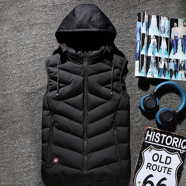 vest men plus size 6xl 7xl 8xl casual winter sleeveless jacket male hooded thick warm parka jacket waistcoat men, Black;white 
vest men plus size 6xl 7xl 8xl casual winter sleeveless jacket male hooded thick warm parka jacket waistcoat men, Black;white