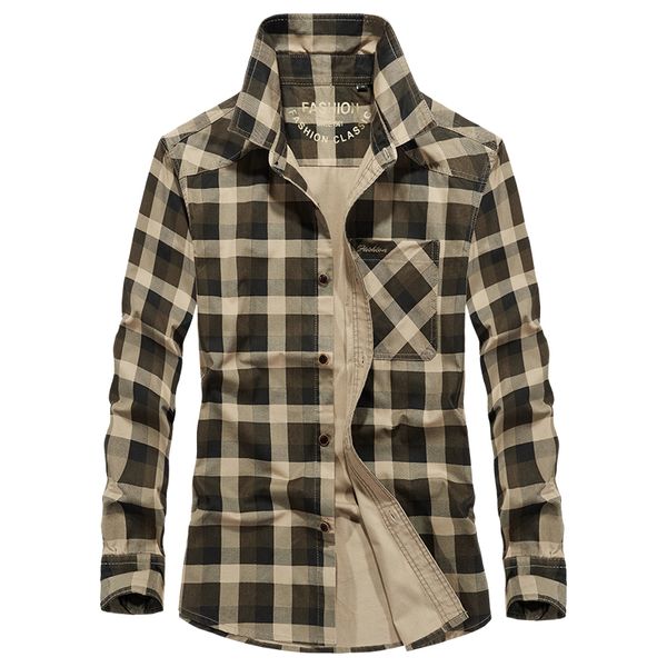 army style afs jeep brand plaid shirt men long sleeve 2018 autumn cotton breathable men's military shirt camisa masculina, White;black
army style afs jeep brand plaid shirt men long sleeve 2018 autumn cotton breathable men's military shirt camisa masculina, White;black