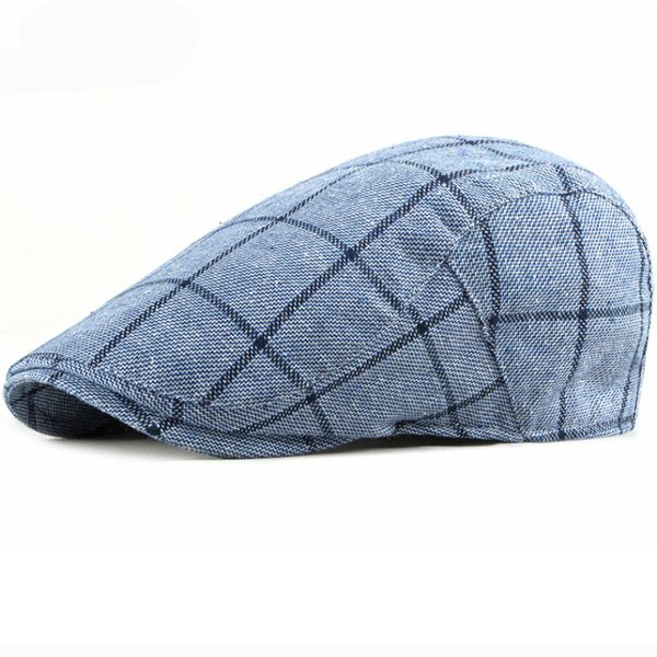 ht2470 flat cap berets vintage plaid men women cap hat spring summer breathable sun hats for men women artist painter beret, Blue;gray
ht2470 flat cap berets vintage plaid men women cap hat spring summer breathable sun hats for men women artist painter beret, Blue;gray
