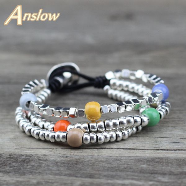 anslow brand fashion jewelry cute sweet vintage romantic beads handmade leather bracelet korean style christmas gift low0664lb, White
anslow brand fashion jewelry cute sweet vintage romantic beads handmade leather bracelet korean style christmas gift low0664lb, White