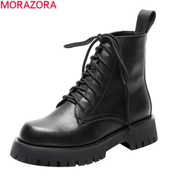 morazora 2020 new arrival fashion women boots genuine leather black color ankle boots med heels round toe ladies shoes
morazora 2020 new arrival fashion women boots genuine leather black color ankle boots med heels round toe ladies shoes