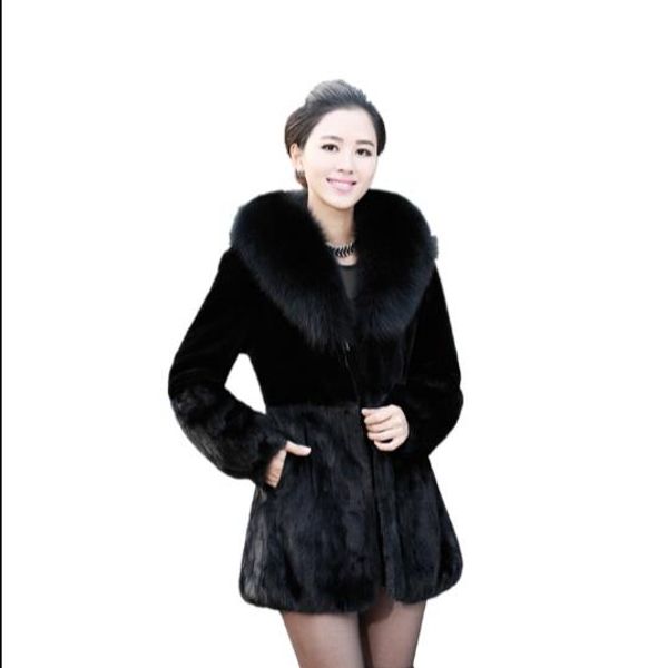 пушистый 2019 зима женская искусственного меха пальто искусственного меха шинель furry куртка femme plus размер пушистый поддельный outwear, Black 
пушистый 2019 зима женская искусственного меха пальто искусственного меха шинель furry куртка femme plus размер пушистый поддельный outwear, Black
