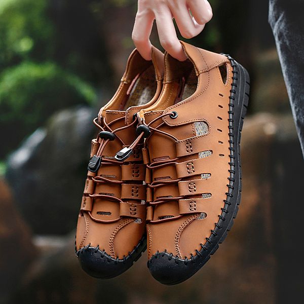 men's sandals summer leather casual shoes men's beach sandals plus size 48
men's sandals summer leather casual shoes men's beach sandals plus size 48