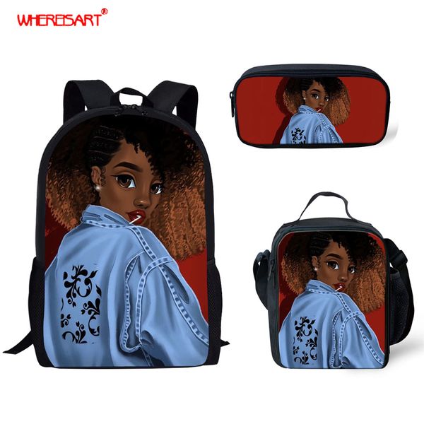 

whereisart school bags backpack girls african black girls schoolbag teenager beauty backpacks children schoolbags mochila
