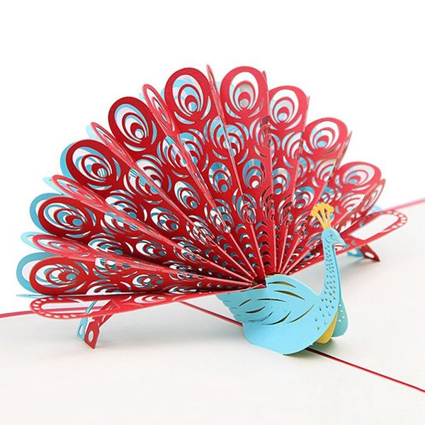 3d peacock up birthday card for wife husband kids valentine day graduation mother's day gift card greeting (red
3d peacock up birthday card for wife husband kids valentine day graduation mother's day gift card greeting (red