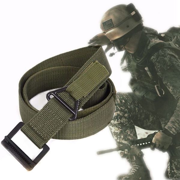 125cm outdoor nylon combat duty rescue rigger tactical belt accessories hunting waist support belt black, Black;gray
125cm outdoor nylon combat duty rescue rigger tactical belt accessories hunting waist support belt black, Black;gray