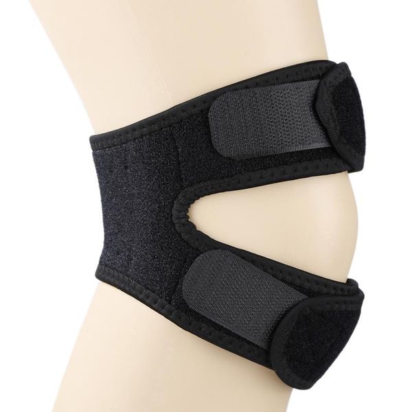 double patella breathable flexible knee brace strap support pad help reduce pain exercise pressure protection, Black;gray
double patella breathable flexible knee brace strap support pad help reduce pain exercise pressure protection, Black;gray