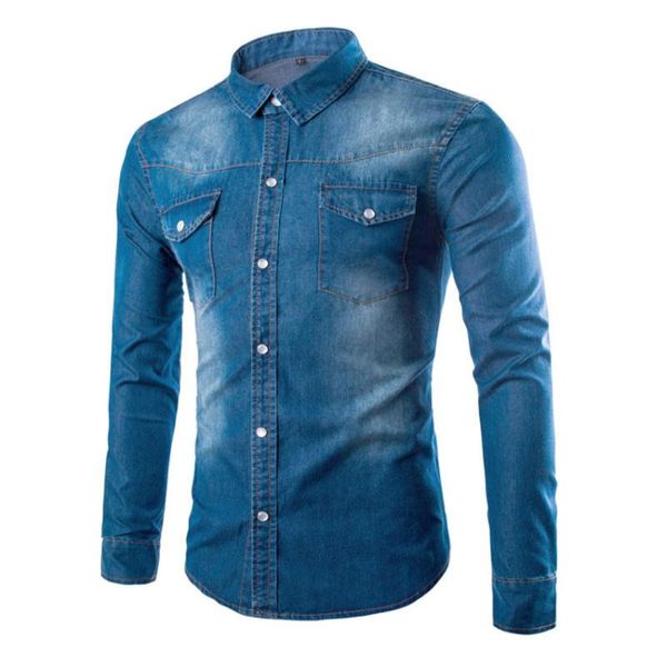 men's casual shirts maggie's walker spring european and american style large size washed pockets slim long-sleeved shirt, White;black
men's casual shirts maggie's walker spring european and american style large size washed pockets slim long-sleeved shirt, White;black