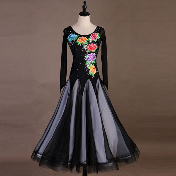 standard ballroom dancing dresses new style 3 color waltz skirt women ballroom competition dance dress, Black;red
standard ballroom dancing dresses new style 3 color waltz skirt women ballroom competition dance dress, Black;red