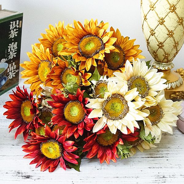 luxury large european sunflowers bouquet silk fake flowers for home table centerpiece decor wedding decoration flores
luxury large european sunflowers bouquet silk fake flowers for home table centerpiece decor wedding decoration flores