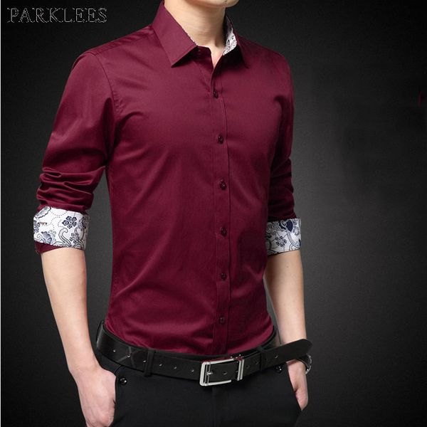 brand wine red 100% cotton mens dress shirts 2018 fashion patchwork floral shirt men casual business office work chemise homme, White;black
brand wine red 100% cotton mens dress shirts 2018 fashion patchwork floral shirt men casual business office work chemise homme, White;black
