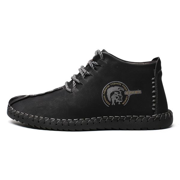 2019 new comfortable handmade shoes male walking boots men quality waterproof wear-resistant shoes mens flats, Black
2019 new comfortable handmade shoes male walking boots men quality waterproof wear-resistant shoes mens flats, Black