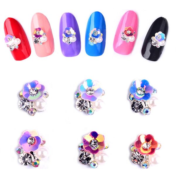 10pcs new charming 3d diy nail art fingernail glitter pearl flowers alloy nail rhinestone manicure decoration decor tips, Silver;gold
10pcs new charming 3d diy nail art fingernail glitter pearl flowers alloy nail rhinestone manicure decoration decor tips, Silver;gold