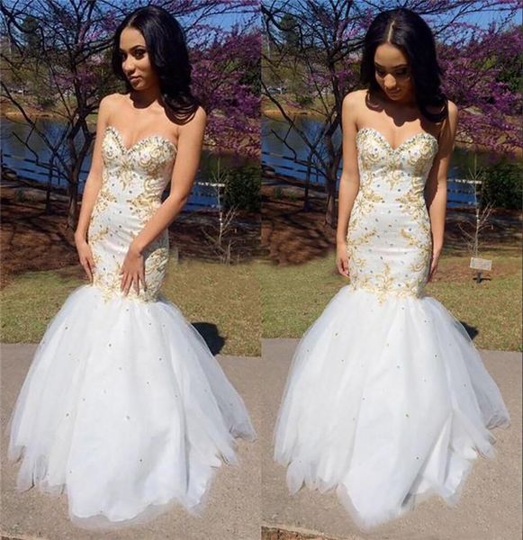 white gold lace mermaid prom dressess sweetheart strapless corset back beads tulle formal long evening maxi dresses, Black
white gold lace mermaid prom dressess sweetheart strapless corset back beads tulle formal long evening maxi dresses, Black